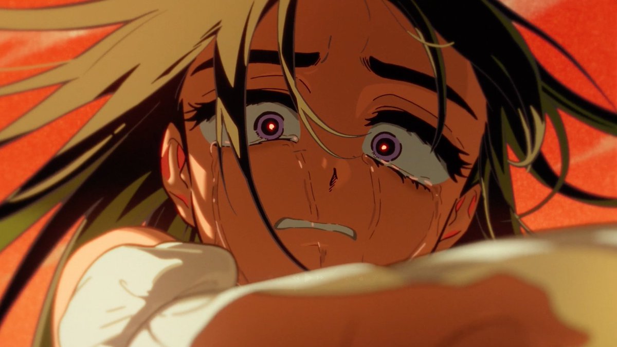 Sua with long hair and with a dress like the ones she wears when she models in this scene... I think this was the last time she went out modeling, after this she always stayed by Mizi's side.