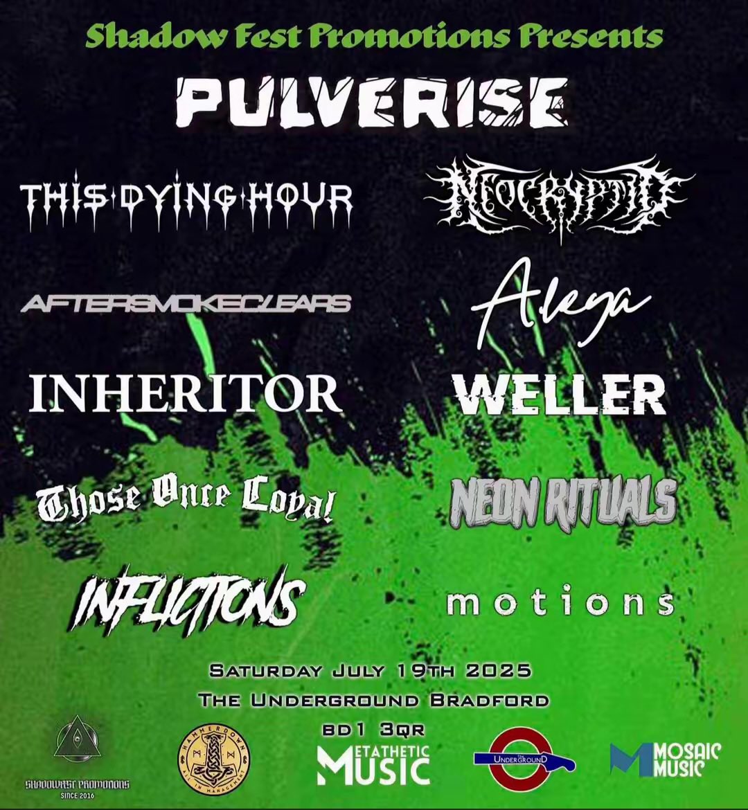 hexedcorpse's tweet photo. Last payday till our best and biggest line up to date! Get your tickets now and come hang out with the Shadowfest team and all these outstanding bands for less than £15 🤘🏻🖤

https://t.co/GZs4Av28TX https://t.co/nkWhlNM5MU