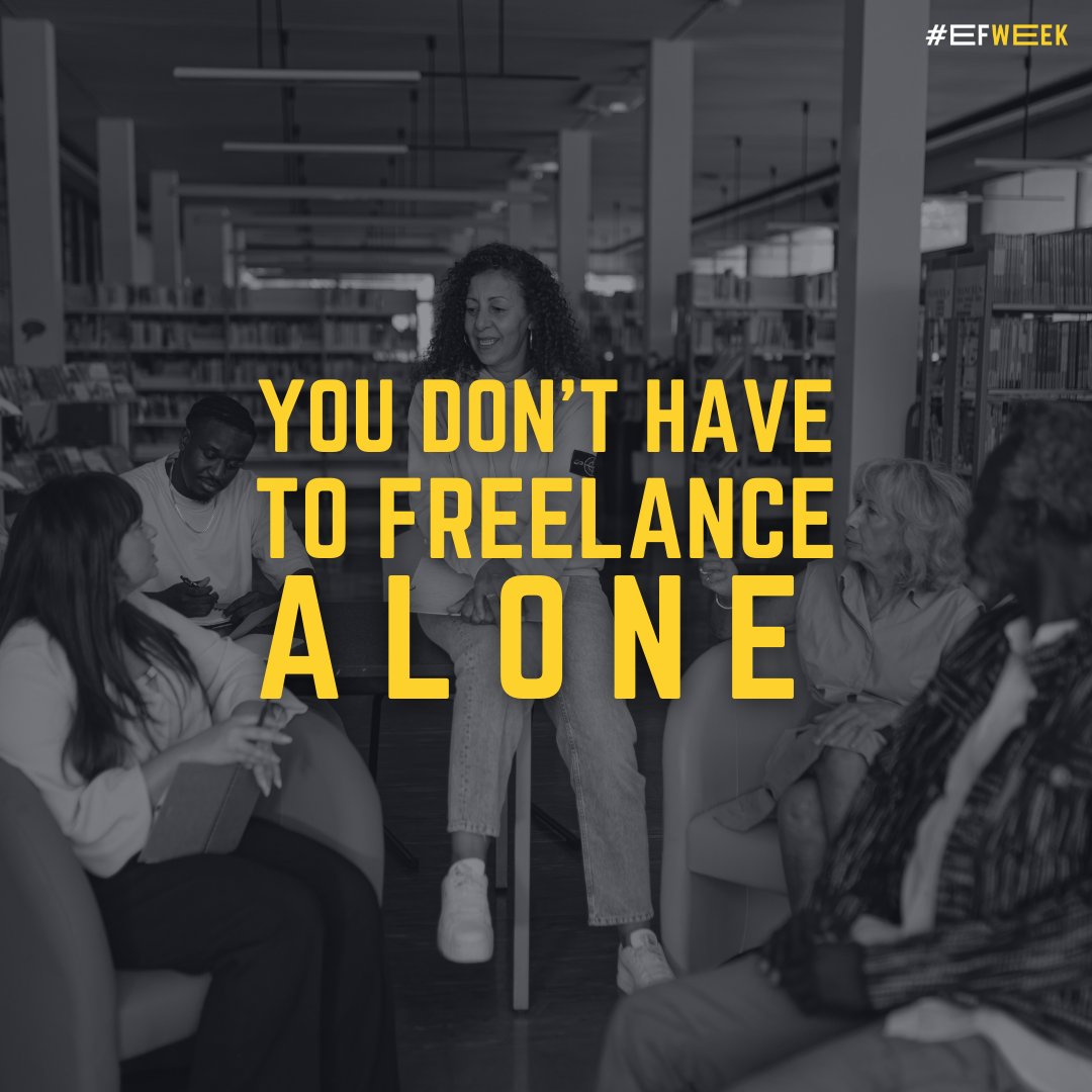 You don’t have to freelance alone.

#EFWeek connects you with tools, support, and a global community.

Let’s work together for better conditions.
Join the movement 👇

freelancersweek.org