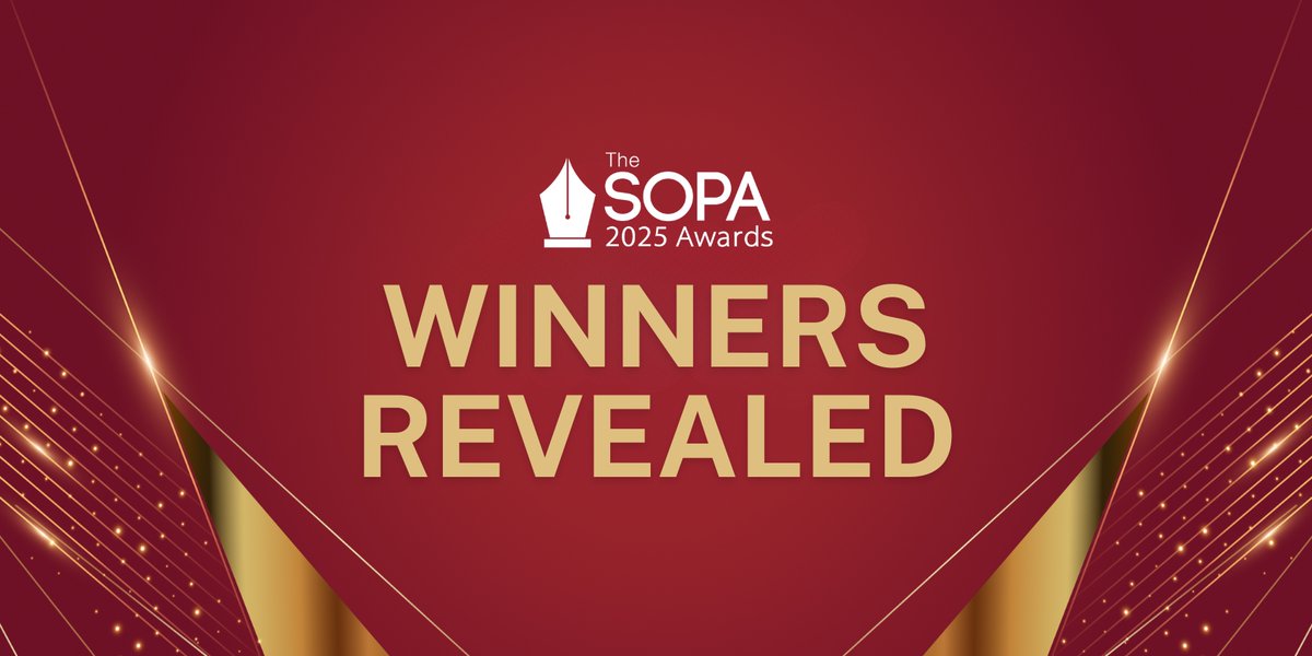 sopasia's tweet image. Dedicated to encouraging the highest standards in journalism, @sopasia has just announced the winners of its prestigious annual Awards for Editorial Excellence for 2025 🏆 #SOPAwards2025
📫 See the full list of winners and their winning stories: mailchi.mp/sopasia.com/so…
