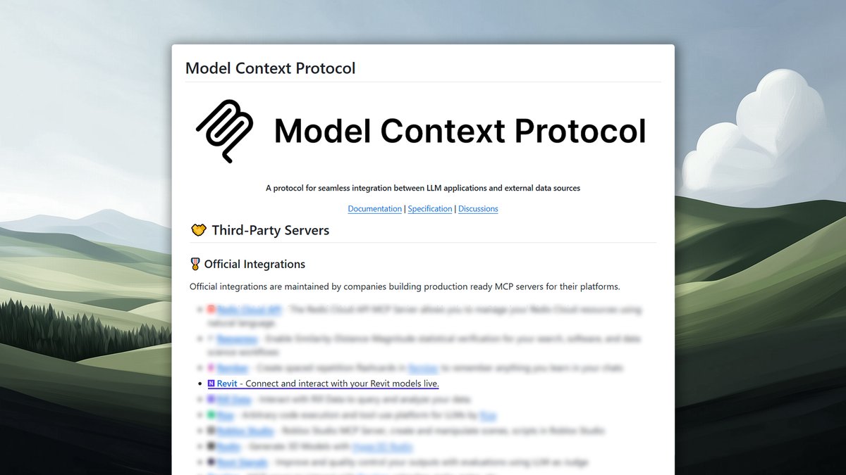 Anthropic just added A.I. Connector for #Revit as an Official Third-Party Integration.

Seeing something we've built ( with countless hours of testing, user feedback, and refinement )  earn this kind of validation is both exciting and humbling.

Thanks to the <a href="/AnthropicAI/">Anthropic</a> crew.