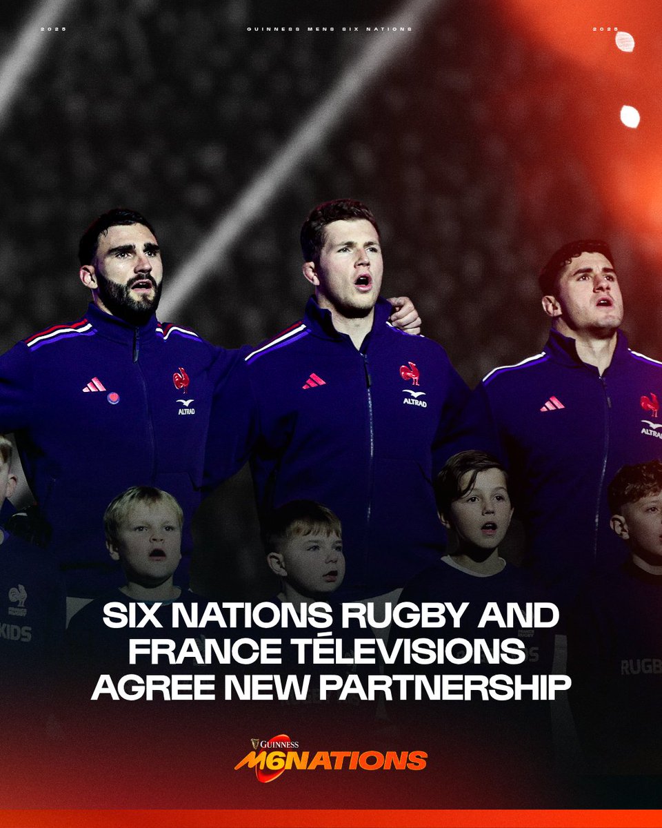 SixNationsRugby's tweet image. ๐ซ๐ท Six Nations Rugby and France Tรฉlevisions have agreed a new long-term partnership giving fans in France free-to-air coverage of every fixture from the Menโs and Womenโs Championships!
The new partnership builds on the 33-year history of France Tรฉlevisions showing the Menโs Sixโฆ