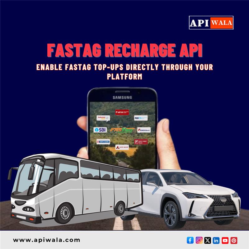 apiwala's tweet image. Simplify toll payments with our FASTag Recharge API. Speed up your customer’s journey. 🚗”
Visit apiwala.com and get started today!
#Apiwala #FastTagAPI #TollPayments #HassleFreeCommute #fasttagprovider #BusinessGrowth #fastag #APIProvider #RechargeAPI #BBPSAPI