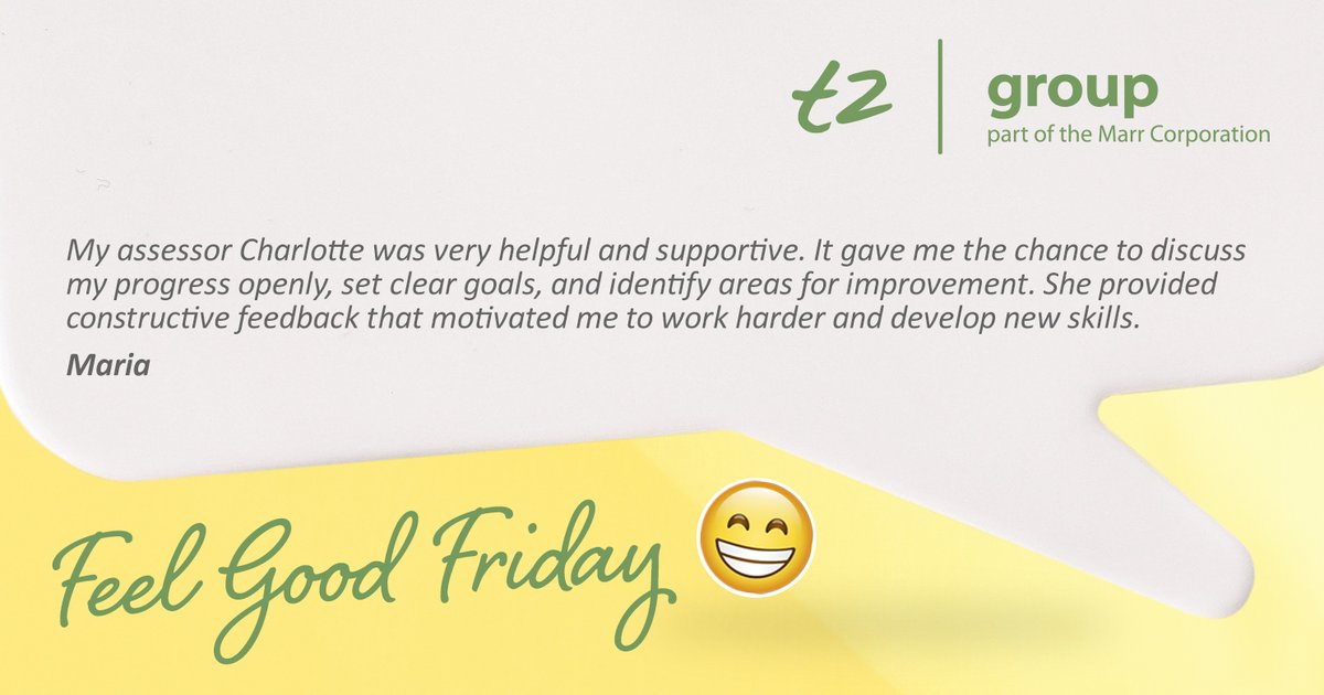t2apprentice's tweet image. Feel Good Friday 🎉

The role our assessors play in learner success is invaluable – and this week’s feedback from Ingrida and Maria says it all!

Thank you to all our assessors who bring out the best in our learners every day.

#FeelGoodFriday #t2Group #SkillsForLife