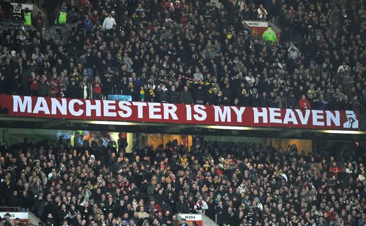 Next month marks our 20th anniversary.

We are seeking design ideas for a new banner to adorn the Stretford End for the start of the new season.
The banner can be a tribute to our history, tradition and terrace culture.

All sensible design ideas will be considered.