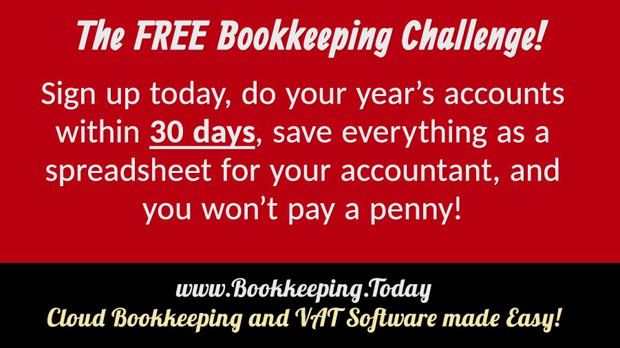 Making Tax Digital &amp; Bookkeeping software for small business.

bookkeeping.today Online bookkeeping and VAT Return Software from £5/month.

#MakingTaxDigital #MTD #challenge #Bookkeeping #VAT #Accounting #Software