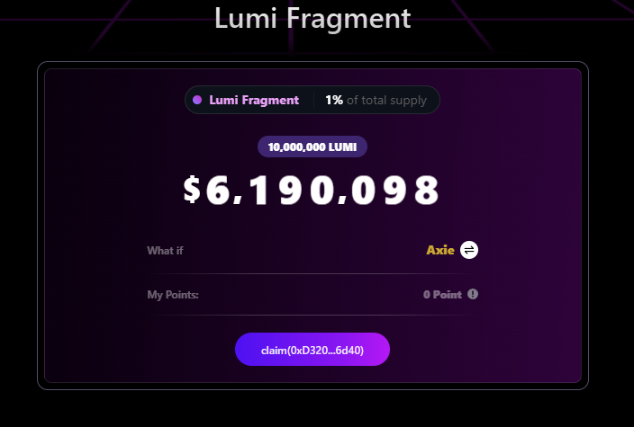 nolifedotfun's tweet photo. Yang garap $lumi jangan lupa claim buat dapet 1 point dan nft nya, claim via ronin biaya fee nya murah kok sekitar 0.0038 $RON, dan ini project juga ikut $kaito buat CT yang mau ngeYapp.
@LumiterraGame https://t.co/4uwU0AYmxy