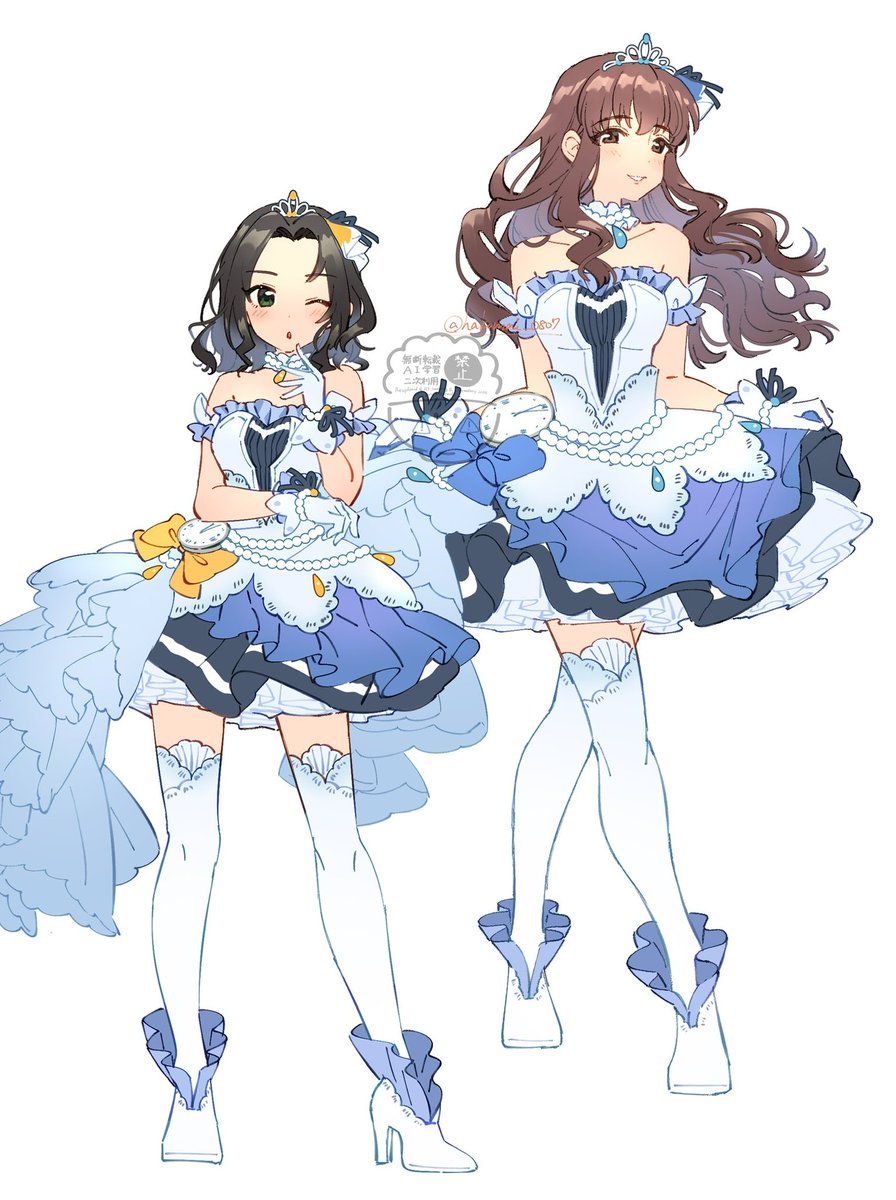 hakumai_0807's tweet photo. #デレステ10thまで100日なのでアイドル190人全員描きたい
33日目　相馬夏美　服部瞳子 https://t.co/hhe3WY8Tbf