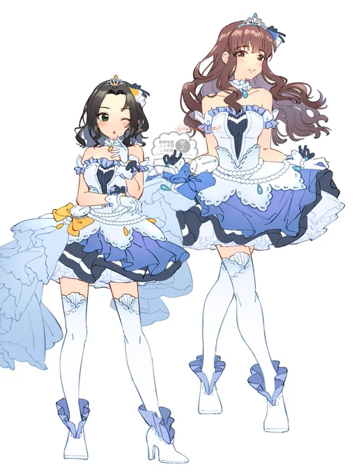 #デレステ10thまで100日なのでアイドル190人全員描きたい 33日目 相馬夏美 服部瞳子