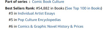 #JackOfAllComics is doing great in both its eBook and Print categories! Thank you, readers! #JackKirby #Superman #FantasticFour #Marvel #DCComics #BeckyBooks 

amazon.com/Jack-All-Comic…
