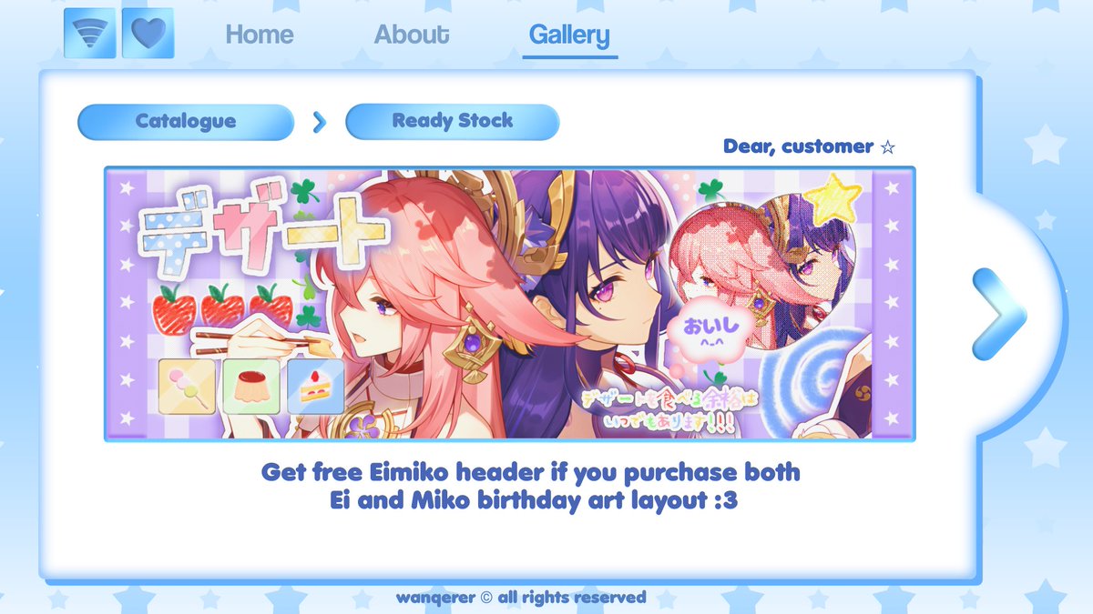 [any interactions are appreciated]

selamat sore :3 ruKA kembali muncul ke permukaan membawa ready stock phainon &amp; eimiko impact yang bisa langsung ditake sekarang via dm! untuk pricenya cek alt yaa, avail QRIS🌻

( #zonauang #zonaba #zonajajan )