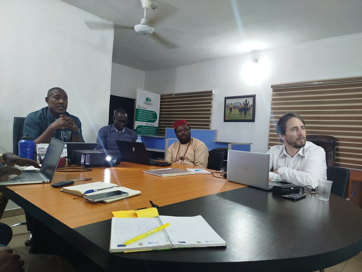 Partners for Peace in the Niger Delta (@p4p_nigerdelta) on Twitter photo We had the honour of hosting Nate Haken, VP at <a href="/fundforpeace/">The Fund for Peace</a>, at our Secretariat in Port Harcourt.
Joined by <a href="/PINDFoundation/">PIND Foundation</a>'s Dr. David Udofia & Africas Lawal, the visit explored our strategic impact & future collaboration.
#Peacebuilding #P4PNigerDelta #FundForPeace #SDG16 We had the honour of hosting Nate Haken, VP at <a href="/fundforpeace/">The Fund for Peace</a>, at our Secretariat in Port Harcourt.
Joined by <a href="/PINDFoundation/">PIND Foundation</a>'s Dr. David Udofia & Africas Lawal, the visit explored our strategic impact & future collaboration.
#Peacebuilding #P4PNigerDelta #FundForPeace #SDG16