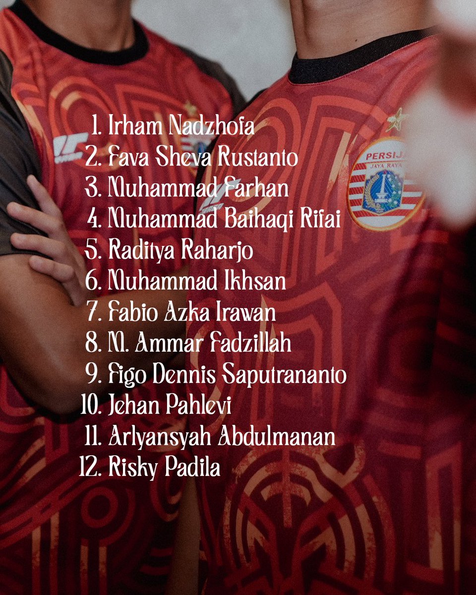 🚨 𝐎𝐅𝐅𝐈𝐂𝐈𝐀𝐋 🚨

Selamat datang di Tim utama Persija Jakarta.

Beberapa pemain muda Persija akan ikut berlatih bersama tim utama pada sesi latihan Sabtu besok. Ayo tunjukkan kualitas terbaik kalian agar bisa menjadi bintang muda Persija berikutnya! 

#Mediapersija
