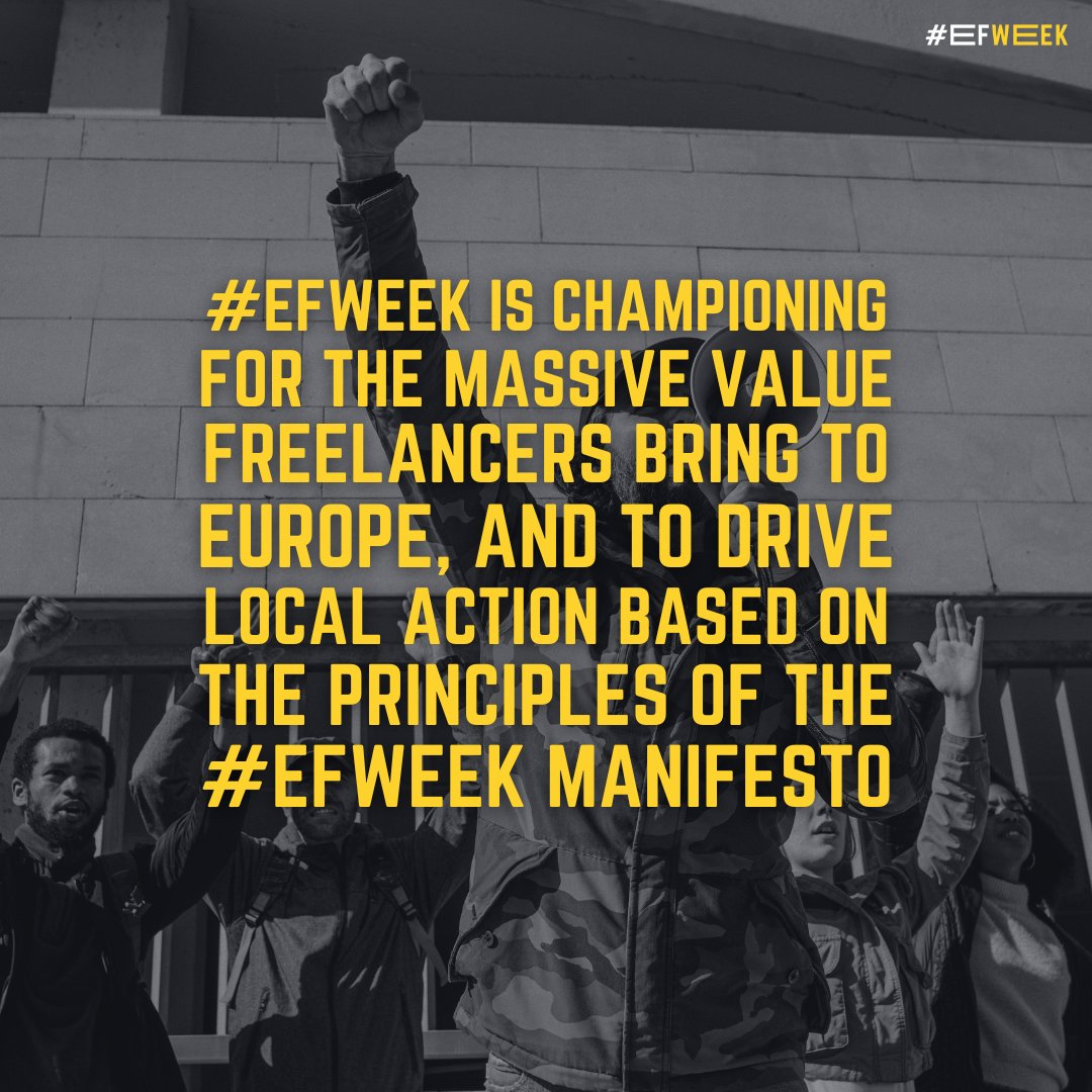 What if freelancers could shape policy?
That’s what #EFWeek is all about.

We’re spotlighting the value freelancers bring and pushing for real change, locally and across Europe.

Join the movement that puts freelancers first 👇

freelancersweek.org