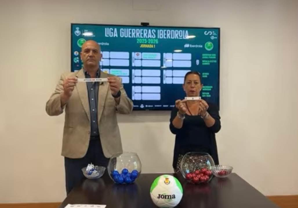 #BALONMANO: YA TENEMOS LA 1ª JORNADA de la Liga Guerreras Iberdrola 25-26 que arranca el 30 de agosto: 

ELDA PRESTIGIO-Balonmano Morvedre
BETI ONAK-MÁLAGA 
CÍCAR LANZAROTE-AULA VALLADOLID 
BERA BERA-PORRIÑO 
LA RIOJA-ELCHE 
GRANOLLERS-ROCASA
ZONZAMAS-GUARDÉS