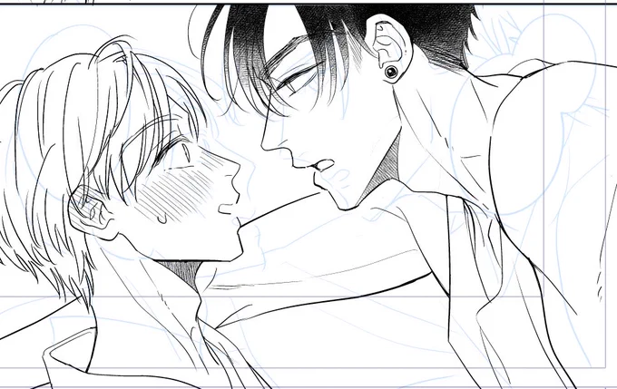 #俺の可愛い弟は
続編始まりました!
楽しんで頂けてるでしょうか😚♡♡

これは本日描きたてほやほやの7話(続編3話)から一コマ✒️
昨日言ってた3回着替えさせて...
タンクの琉樹笑(上も羽織ってるよ)
タンクにするかノースリにするかも迷った🤣タンクは襟んとこが深い方が好き 