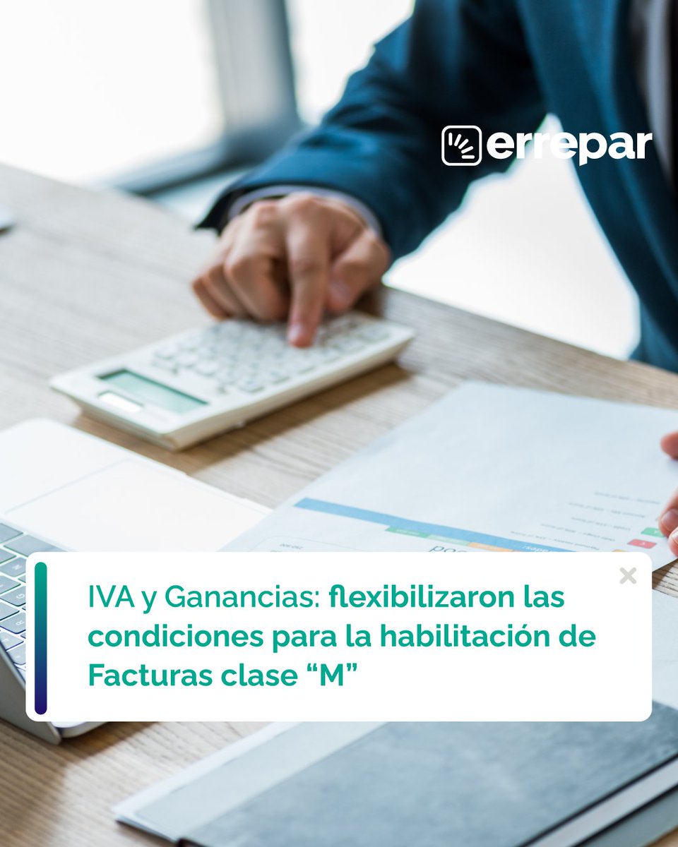 La ARCA modificó los requisitos para emitir comprobantes clase “A” y se redefine el uso de las facturas clase “M” y “A” con leyenda “Operación sujeta a retención”.

Enterate más con esta nota 👇
documento.errepar.com/actualidad/iva…