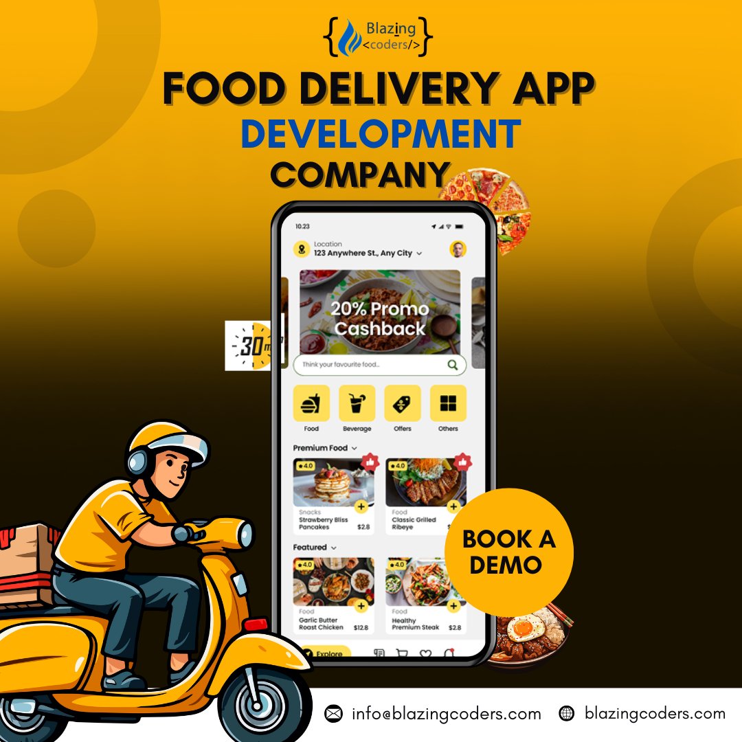 blazingcoders1's tweet image. 🚀 Want to launch your own food delivery business like Swiggy or Zomato?
At Blazingcoders, we specialize in custom food delivery app development
📷 Visit - blazingcoders.com
📷 Contact - info@blazingcoders.com
#Blazingcoders #FoodDeliveryApp #AppDevelopmentCompany