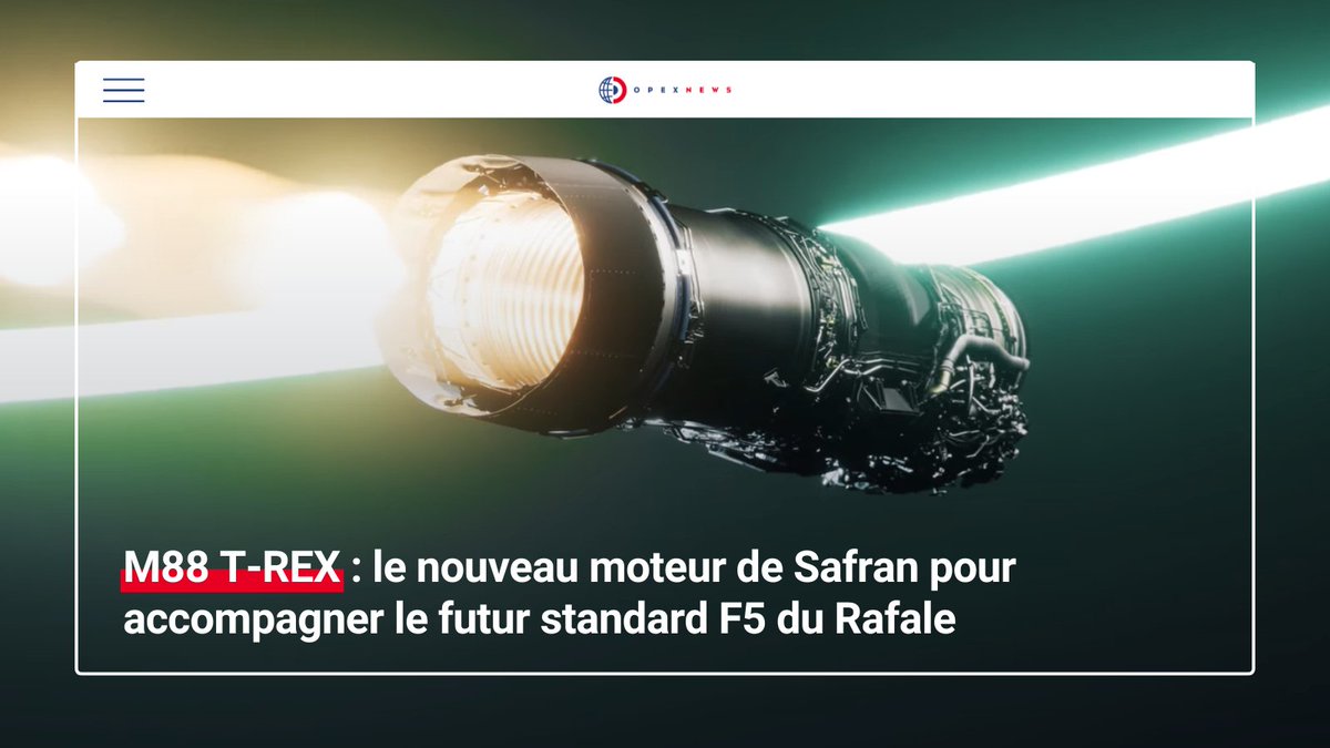 🔥 Au #PAS2025, <a href="/SAFRAN/">Safran</a> a présenté le M88 T-REX, évolution du moteur du #Rafale : +20 % de poussée, compacité préservée, compatibilité assurée.

Pensé pour le standard F5, dans un contexte où puissance et continuité industrielle vont de pair.

En savoir plus 🔗