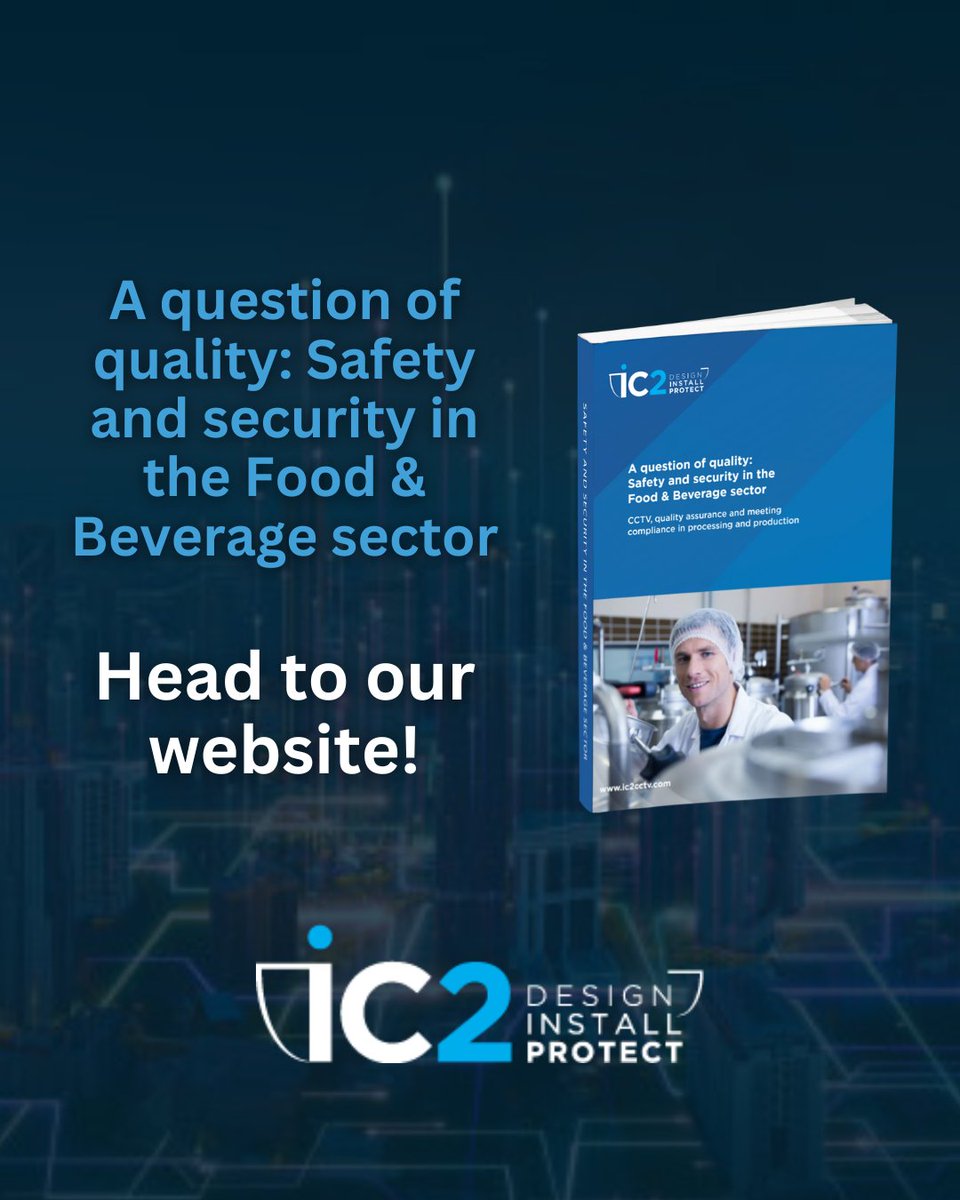 A quick guide discussing CCTV, quality assurance and meeting compliance in processing and production.

Download the whitepaper here: ic2cctv.com/white-papers

#IC2 #IC2cctv #Security #CCTV #RemoteAccess #IntegratedSecurity #CommercialCCTV #ITsecurity

<a href="/FoodNetwork/">Food Network</a>