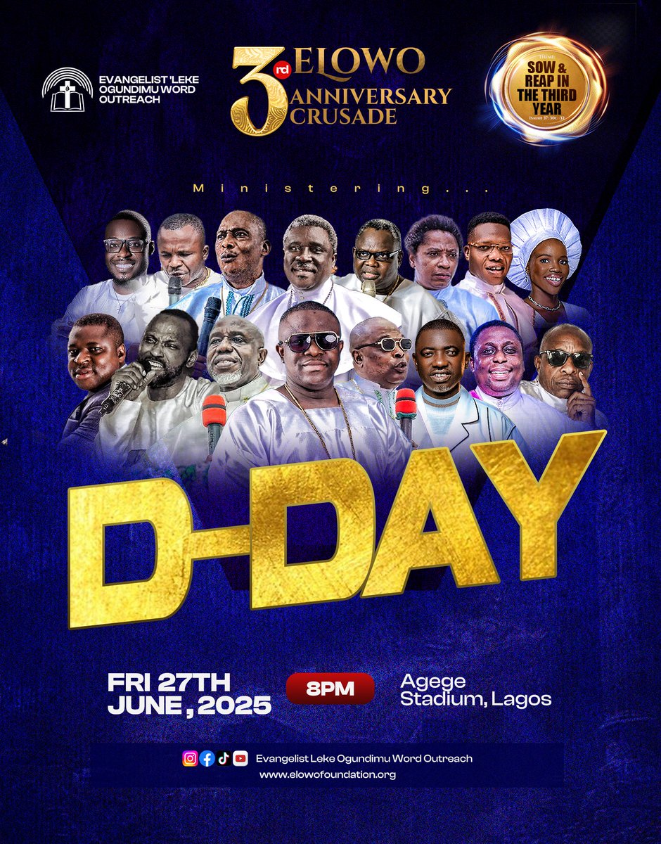 Join us at the Agege stadium tonight. Dont miss it.