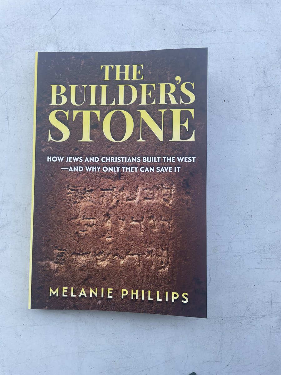 DutchRenitent's tweet image. Also bought a book today by @MelanieLatest at Pomeranz Bookseller in Jerusalem. Looking forward to reading it.
The Builder’s Stone: How Jews and Christians Built the West—and Why Only They Can Save It