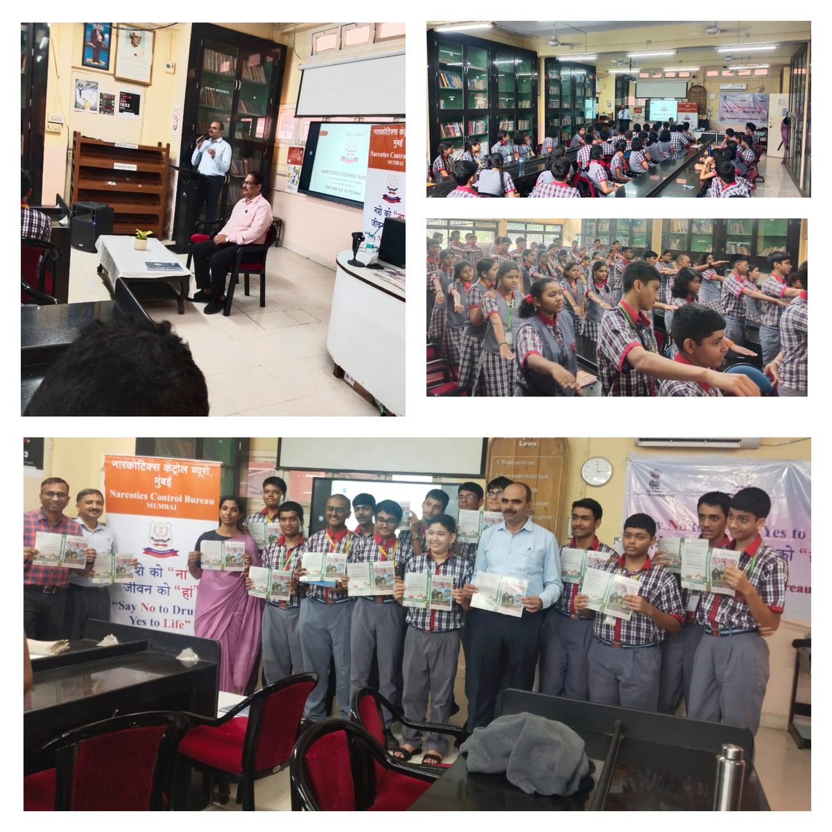 NCB MUMBAI (@mumbaincb) on Twitter photo नशा मुक्त भारत पखवाडा🇮🇳
#DrugsFreeBharat
NCB-Mumbai 27.6.25
📌 Anti Drug Awareness @ PM Shri Kendriya Vidyalaya IIT Powai
📌 Promoted MANAS helpline 1933
📌Participants> 100 students
<a href="/PMOIndia/">PMO India</a> <a href="/HMOIndia/">गृहमंत्री कार्यालय, HMO India</a> <a href="/narcoticsbureau/">NCB INDIA</a> <a href="/dg_ncb/">Director General NCB</a> <a href="/PIBMumbai/">PIB in Maharashtra 🇮🇳</a> <a href="/PIBHomeAffairs/">PIB - Ministry of Home Affairs</a> <a href="/ANI/">ANI</a> <a href="/MumbaiNcb/">NCB MUMBAI</a> नशा मुक्त भारत पखवाडा🇮🇳
#DrugsFreeBharat
NCB-Mumbai 27.6.25
📌 Anti Drug Awareness @ PM Shri Kendriya Vidyalaya IIT Powai
📌 Promoted MANAS helpline 1933
📌Participants> 100 students
<a href="/PMOIndia/">PMO India</a> <a href="/HMOIndia/">गृहमंत्री कार्यालय, HMO India</a> <a href="/narcoticsbureau/">NCB INDIA</a> <a href="/dg_ncb/">Director General NCB</a> <a href="/PIBMumbai/">PIB in Maharashtra 🇮🇳</a> <a href="/PIBHomeAffairs/">PIB - Ministry of Home Affairs</a> <a href="/ANI/">ANI</a> <a href="/MumbaiNcb/">NCB MUMBAI</a>