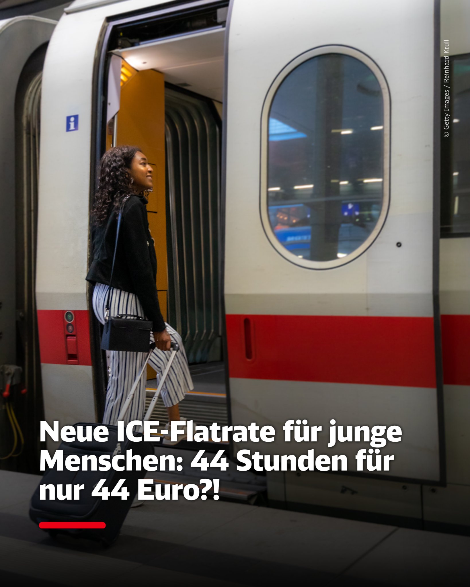 Neue ICE-Flatrate für junge Menschen: 44 Stunden für nur 44 Euro?!