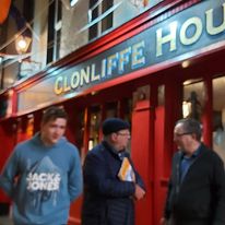 ClonliffeHouse's tweet photo. We wish Joe Duffy the best of luck in his retirement!  A major supporter of our area giving his free time to our local community.  Dublin 3 sticks together 💘 Thanks Joe and see you soon for a pint on the house 🍻
#TalkToJoe #LiveLine #JoeDuffy https://t.co/4rgYXhqkWa