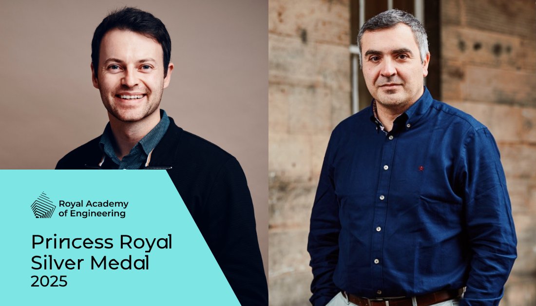 Royal Academy of Engineering (@raengnews) on Twitter photo 🏅 Alex Kendall (<a href="/alexgkendall/">Alex Kendall</a>) and Professor Themis Prodromakis (<a href="/themispr/">Themis Prodromakis</a>) are both recipients of our 2025 Princess Royal Silver Medal for their innovations in brain-inspired AI and autonomous driving.
Find out about their outstanding contributions to UK engineering 🔗 🏅 Alex Kendall (<a href="/alexgkendall/">Alex Kendall</a>) and Professor Themis Prodromakis (<a href="/themispr/">Themis Prodromakis</a>) are both recipients of our 2025 Princess Royal Silver Medal for their innovations in brain-inspired AI and autonomous driving.
Find out about their outstanding contributions to UK engineering 🔗