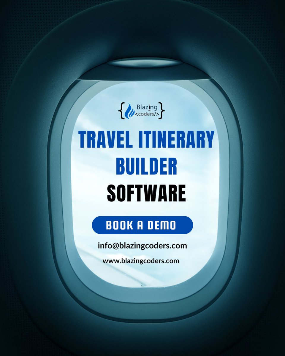 blazingcoders1's tweet image. ✈️ Planning trips just got smarter with Blazingcoders’ Travel Itinerary Builder Software!

🔵 Visit - blazingcoders.com
🔵 Contact - info@blazingcoders.com

#TravelItineraryBuilder #TravelSoftware #TourPlanner #TravelAppDevelopment #TravelTechnology #ItinerarySoftware