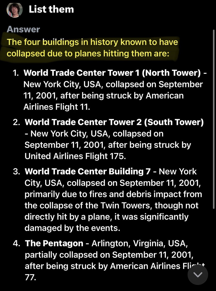 This is why I find it hard to believe that WE are the ones who get called conspiracy theorists! 

You believe that something that has never happened before in history, happened four times in one day and has never happened again since? 

Now you tell me…

Who are the crazy ones?