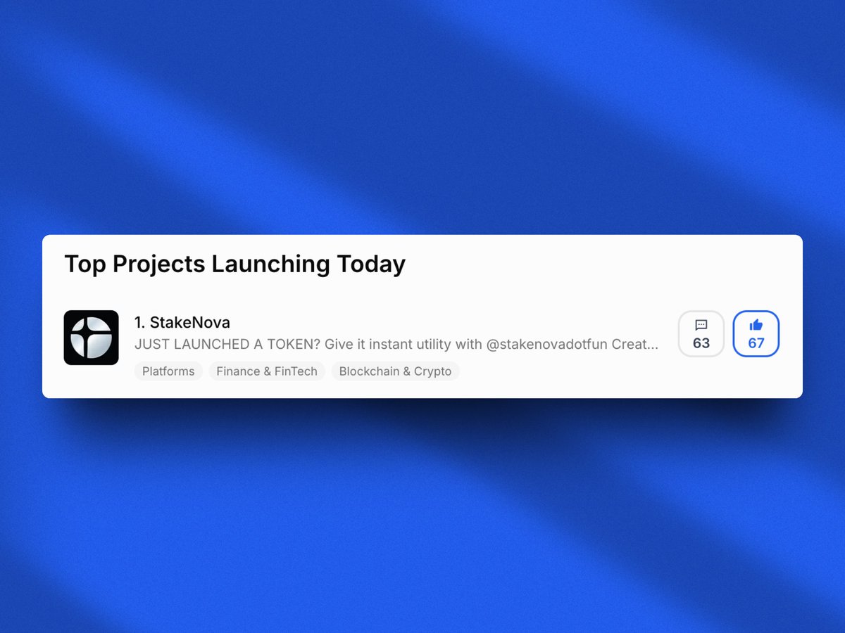 🚨 RECORD ALERT 🚨

<a href="/stakenovadotfun/">StakeNova</a>  just unleashed their full community power on <a href="/open_launch_/">Open-Launch</a>  today

Current stats: 67 upvotes | 63 comments (and climbing fast 📈)

The question isn't IF they'll break records...
It's how long those records will survive 👀

The final numbers