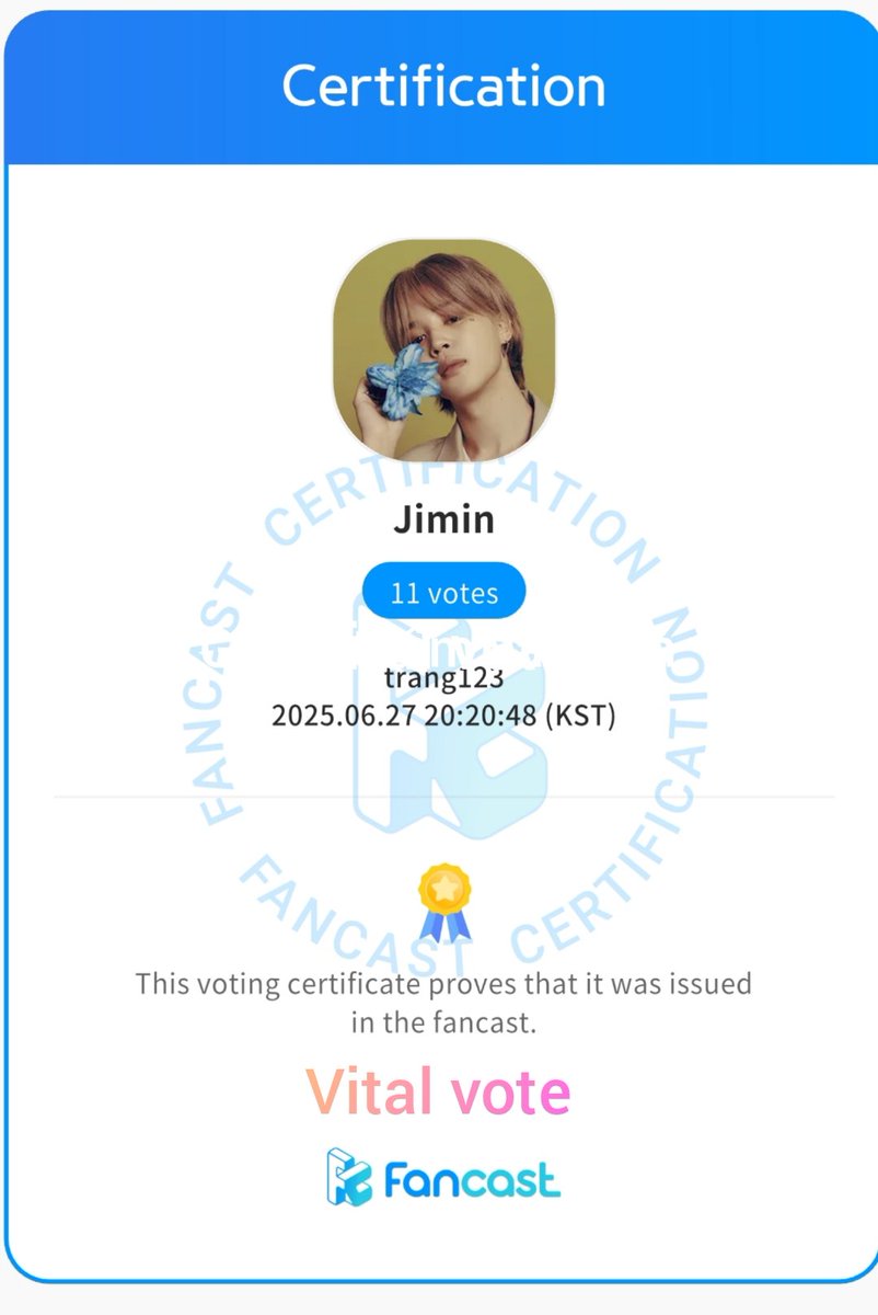 VITAL VOTE (@wearevotting99) on Twitter photo Done: Giveaway #FANCAST
๐๐KPOP SOLO ๐๐
๐ CONGRATULATIONS! ๐
#JIMIN for winning both the poll & the proof:
๐ Total: 1100๐
Thank you for your participation ๐ฅฐ
๐ฉDM TO BUY
<a href="/wearevotting99/">VITAL VOTE</a> Done: Giveaway #FANCAST
๐๐KPOP SOLO ๐๐
๐ CONGRATULATIONS! ๐
#JIMIN for winning both the poll & the proof:
๐ Total: 1100๐
Thank you for your participation ๐ฅฐ
๐ฉDM TO BUY
<a href="/wearevotting99/">VITAL VOTE</a>