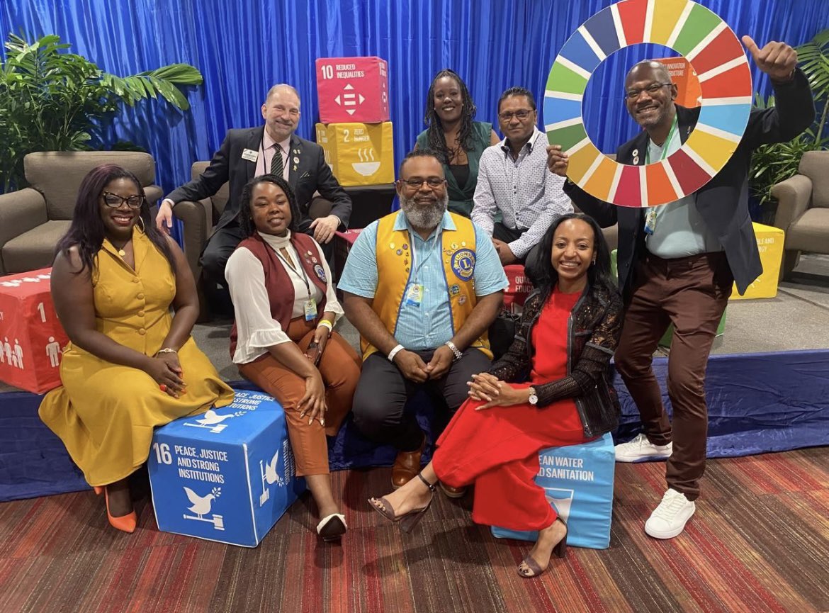 Apache’s Aishel Moenasar-Bradley, joined a panel at a Suriname Lions Clubs International convention.

She highlighted our work with an eye care project, the construction of a women’s shelter, training women farmers, and ensuring access to reliable energy.
#apache #suriname