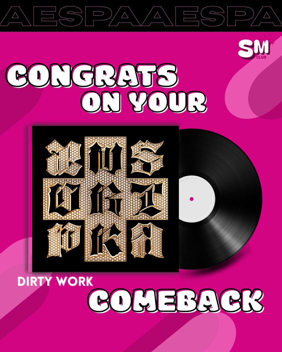 ๐๐๐๐ฅ๐ฎ๐ (@wesmclb) on Twitter photo Congratulations to aespa on your amazing comeback, keep being talented and working hard to shine even brighter, we are very happy. <a href="/ziselle/">Kinol. #DirtyWork</a> Congratulations to aespa on your amazing comeback, keep being talented and working hard to shine even brighter, we are very happy. <a href="/ziselle/">Kinol. #DirtyWork</a>