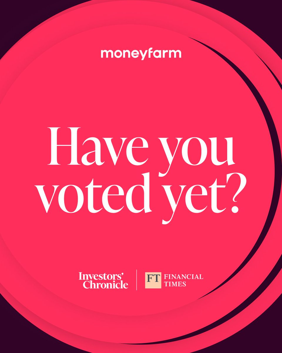 moneyfarmUK's tweet photo. A huge thank you to everyone who has already voted for us in the 2025 Celebration of Investment Awards by @IChronicle and the @FT. If you haven’t had the chance yet, you can still cast your vote by completing the quick survey! Voting ends Friday 4 July: https://t.co/bWWSZ70zoP https://t.co/jcZCa2vZT8