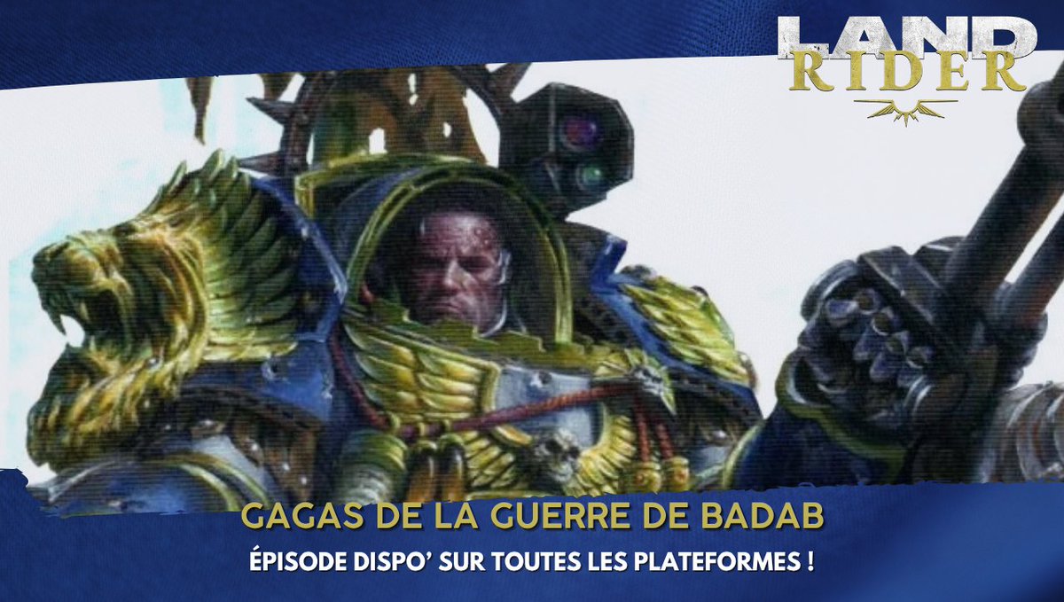 LandRiderPod's tweet image. Et si on avait trouvé mieux que l&apos;Hérésie d&apos;Horus ? 

Dans notre nouvel épisode, on vous parle de la Guerre de Badab, de son évolution et de la fascination qu&apos;elle exerce sur nous ! 🦁

Dispo&apos; sur toutes les plateformes d&apos;écoute et sur YouTube ! 📺