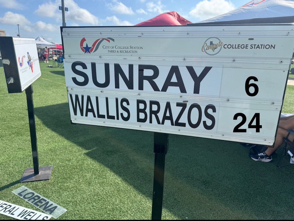 suptrdave's tweet photo. 🏈 Brazos HS went 3-0 in pool play yesterday at the Texas HS 7-on-7 State Tournament! The Cougars are back in action this morning at 8 AM vs. Kenedy HS. Let’s go, Cougars! 💪🔥 #BrazosPride #Texas7on7 #CougarStrong @peoliver @BrazosCougar https://t.co/XAacHrYWsm