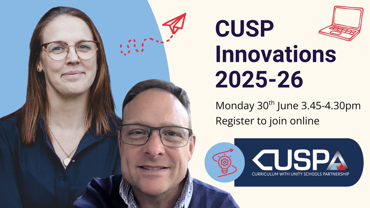 Don't miss hearing all about CUSP Innovations for the next year!
Monday 30th June 3.45-4.30pm
Register now to join online: us06web.zoom.us/meeting/regist…