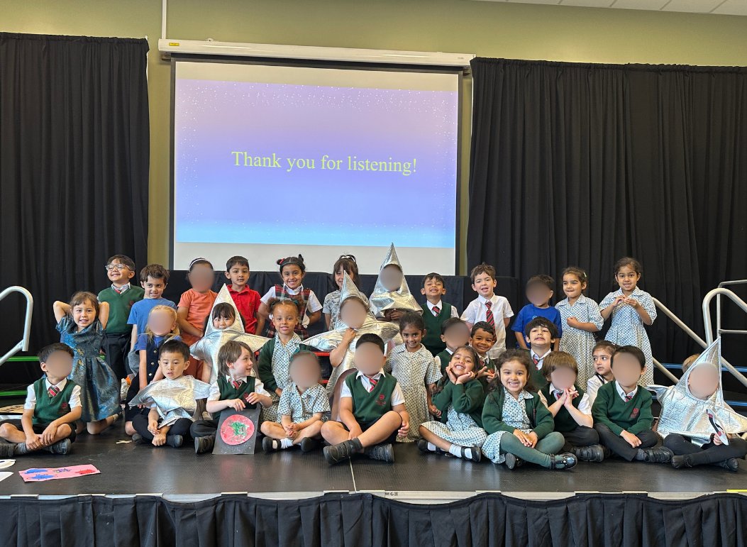 🌟 A huge well done to FCN and FSB for their fantastic space-themed assembly! 🚀🪐

The children took us on an exciting journey through the solar system, confidently introducing the planets and stars — with plenty of smiles (and a few giggles!) along the way. They did an amazing