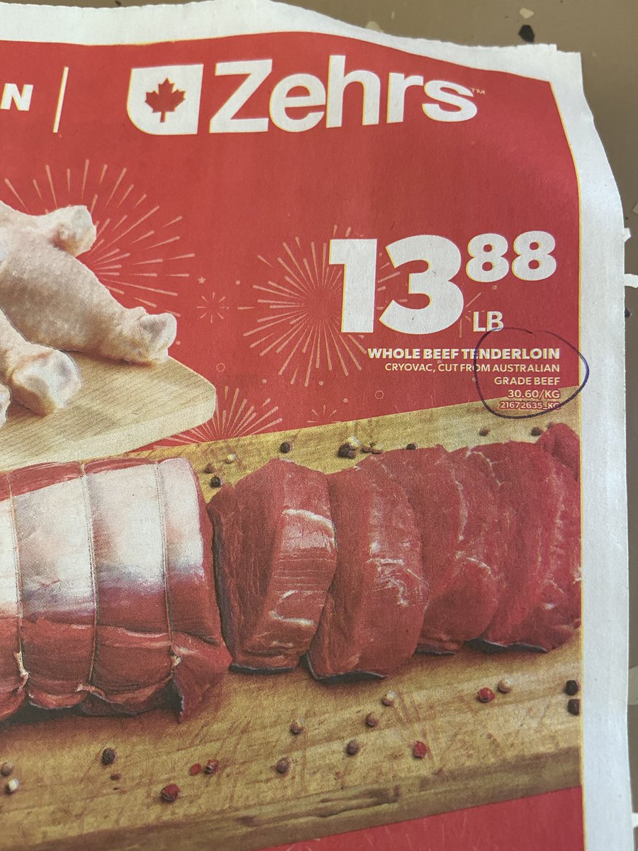 Here we go again ! 
Maybe just for Canada Day could Loblaws sell Canadians beef that is Produced here ?