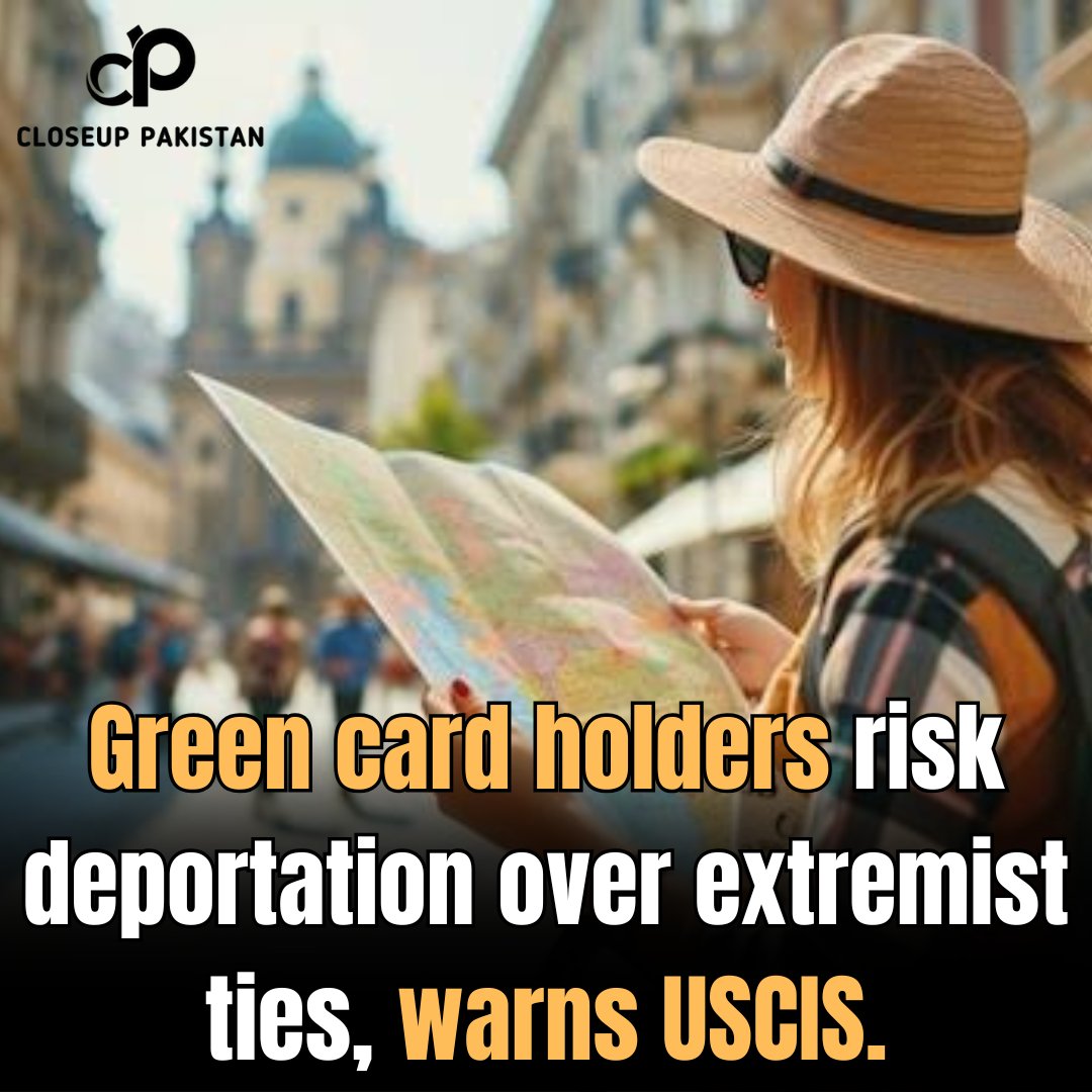 CloseupPak's tweet image. Green Card Holders in Danger One Wrong Move Could Get You Deported
 #USCIS #GreenCardWarning #ImmigrationAlert
Read more: closeup.pk/2025/06/27/war…