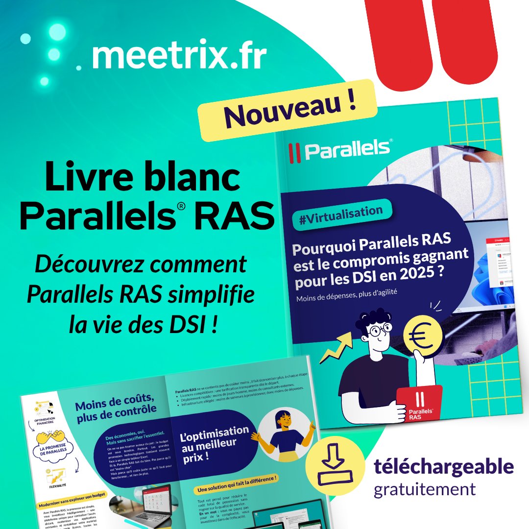 Marre de dépenser trop pour une IT trop compliquée ?
Parallels RAS simplifie tout : accès, déploiements, coûts.
💸 Et si vous divisiez la facture en deux ?

📘 Téléchargez notre livre blanc ici : 2dhtlz.share-eu1.hsforms.com/2pZi06avPQLyLe…