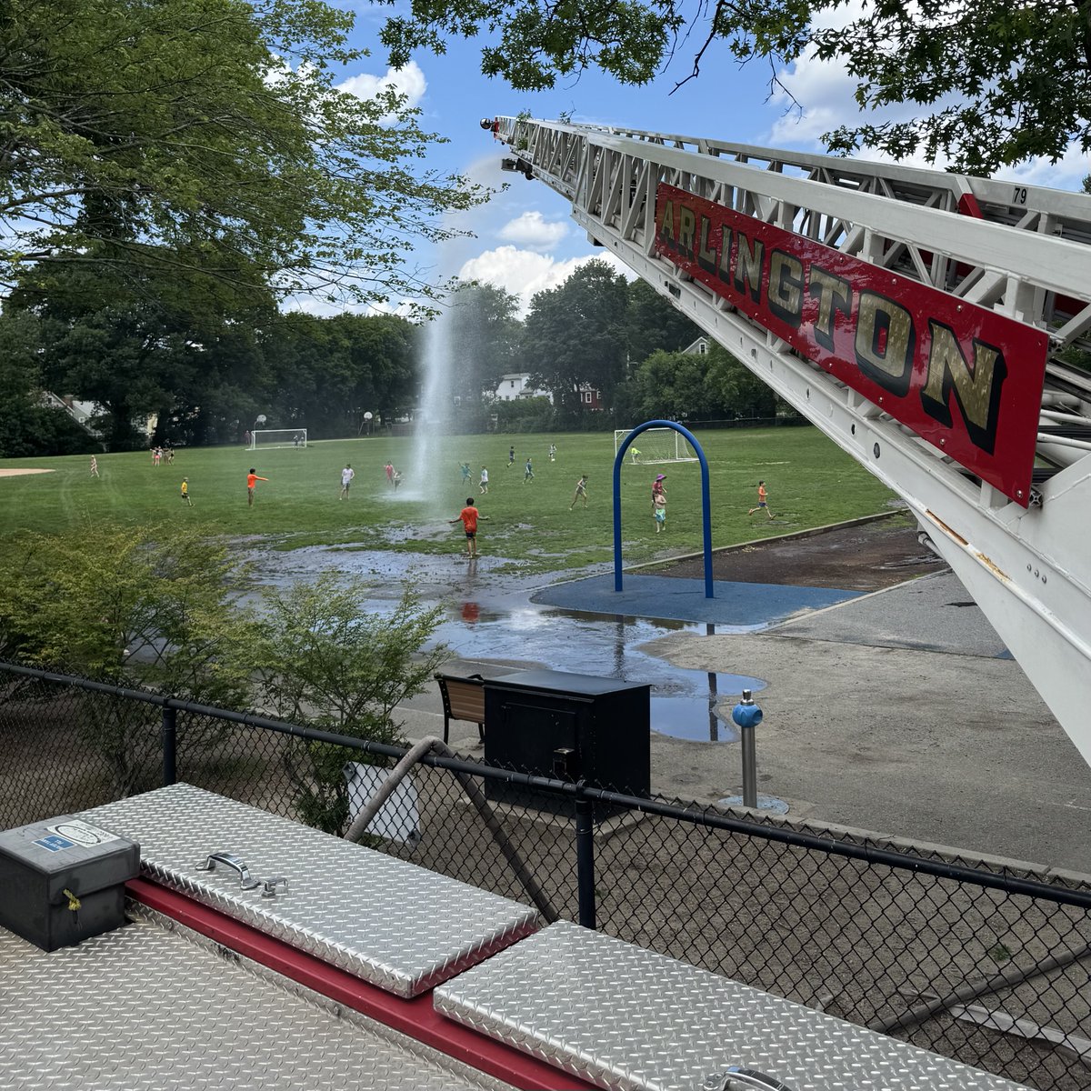 We had a great time with all of the campers this week at the HRC (Health, Recreation, and Community Safety) Camp! The kids had a great time in the MetroFire SAFE Trailer as well as the police and fire stations. The highlight of the camp was a special visit by a MSP helicopter.