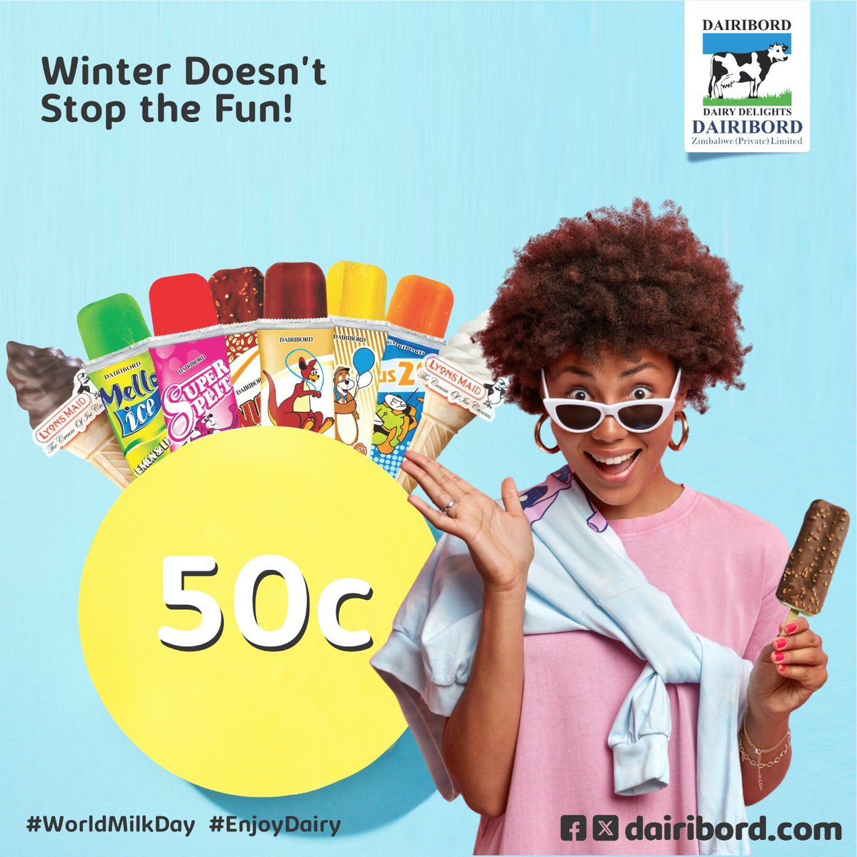 Because some traditions are too tasty to skip. Ice Cream Sticks for just 50c — even in June.
#Dairibord #IceCreamSticks