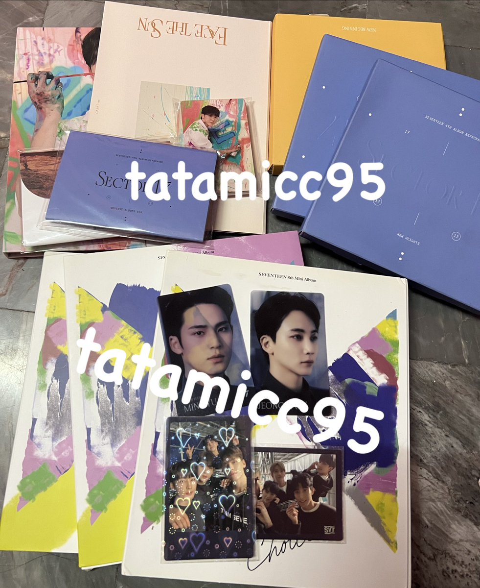 tatamicc95's tweet photo. - wts
หาคนเหมาค้าบ บั้มเปล่าทั้งหมดมีของด้านในค่ะยกเว้นการ์ด ได้ของตามรูปเลยมีตำหนิปกนิดหน่อยค่ะ (แท้ทุกอันนะค้าบ)🙇🏼‍♀️

- 369฿ ส่งฟรีค่า พร้อมโอนลดได้นิดหน่อยค้า

#ตลาดนัดสวนแครอท  #ตลาดนัดseventeen https://t.co/KubxMdaHs6