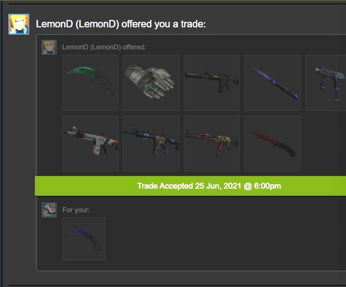 One of the wildest trades I made by todays standards🤣

(Yes that's all for a karambit sapphire)