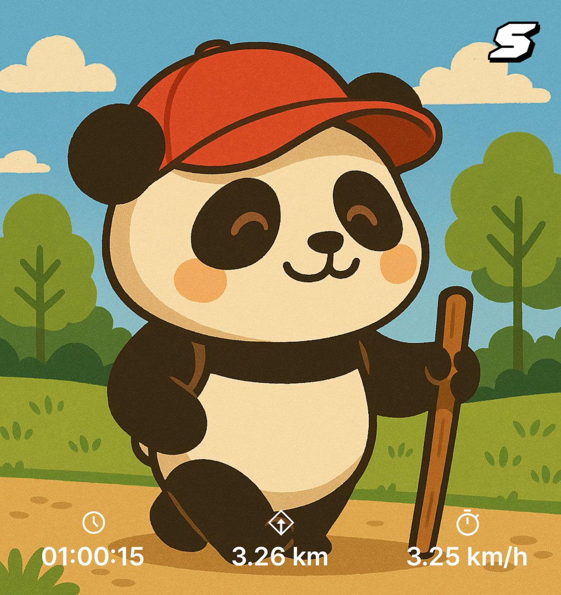 今日は1時間以上スーパーウォーキングしたよ！🔥ちょっと暑い気もするけど、まだ大丈夫かな。
 ところで、靴をもう少し買おうか迷ってるんだ。🧐
#SuperWalk