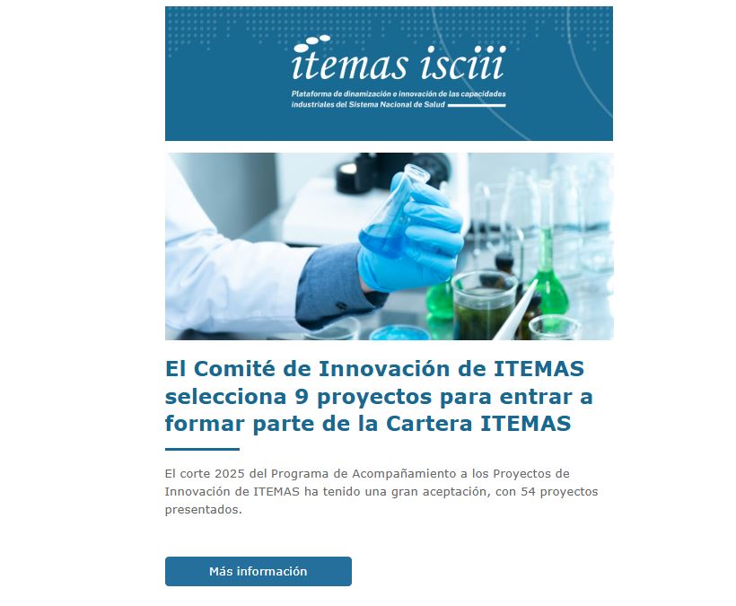 🆕¡Ya disponible el nuevo newsletter ITEMAS!

🔝 Nuevos proyectos de la cartera ITEMAS, Memoria 2024, y formaciones, entre otros. 

🔗 tuit.cat/mPtDo

📩¿Aún no lo recibes? ¡Subscríbete! itemas.org/comunicacion/n…